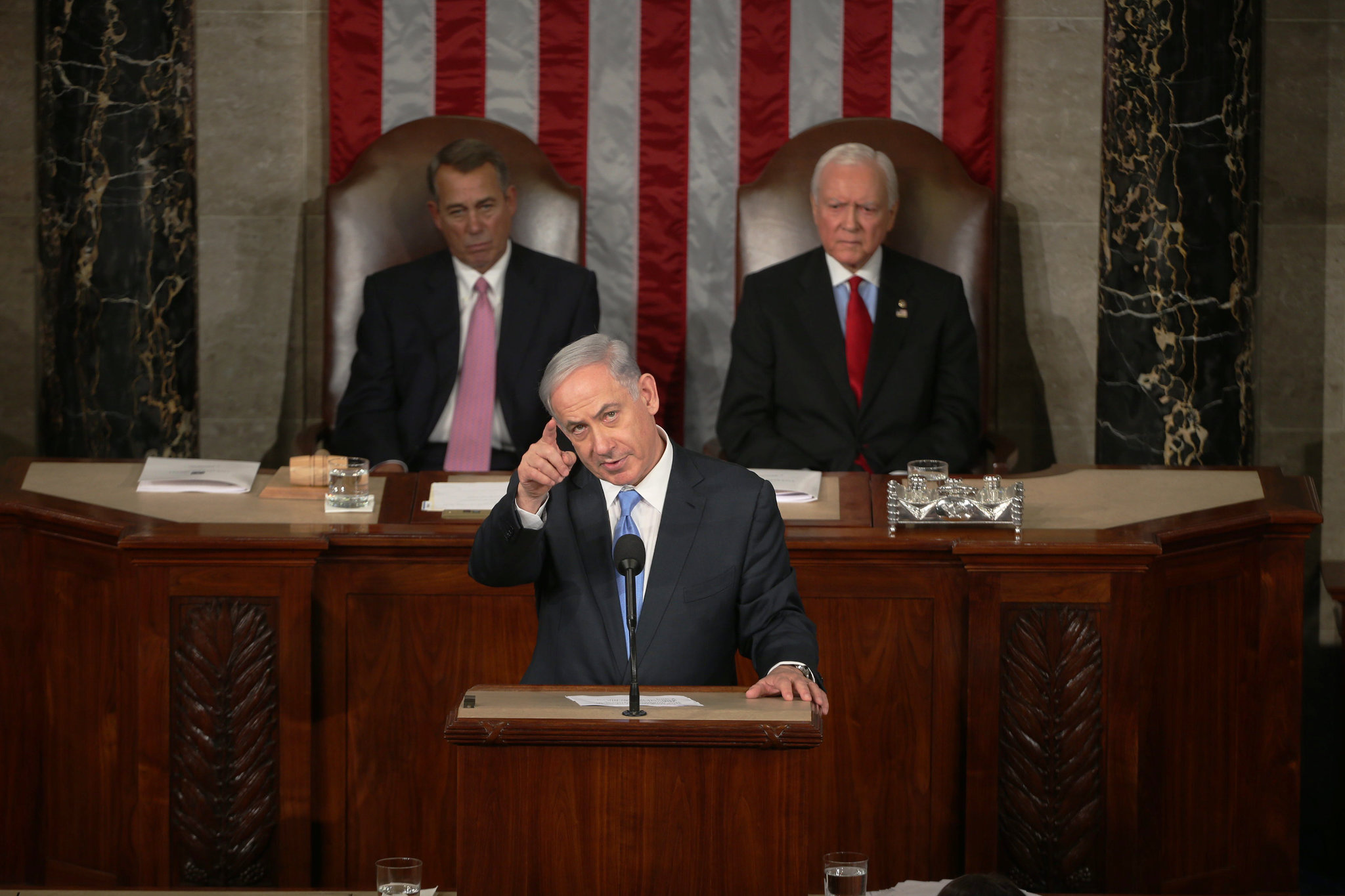 Netanyahu addressing Congress in 2015